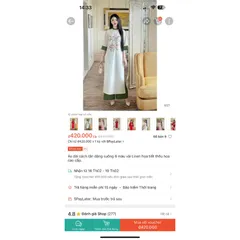set áo dài hoạ tiết thêu sang trọng