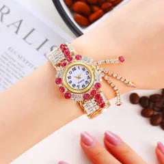 Đồng Hồ Đeo Tay Hợp Kim Đính Kim Cương Phối Tua Rua Sáng Tạo Thời Trang Phong Cách Hàng có sẵn giao ngay Giá 250k
