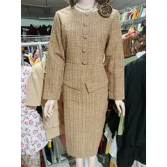 Đầm Dạ Tweed  tiểu thư cardigan Dạ dày dặn Màu Ánh Vàng  Hàng có sẵn giao ngay Đủ size SML Giá 350k