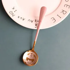 Muỗng Tròn Bằng Thép Không Gỉ Hình Mèo Hoạt Hình Dễ Thương Giá 20k/ cái Hàng có sẵn giao ngay  Màu 3 Hồng  + đen