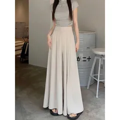quần suông dài ống rộng qc siêu hot ạ Chất cát len tuyết dày dặn lắm nhé