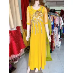 Đầm solen dáng dài đính kết siêu đẹp Hàng đính kết tay thủ công Giá 399k Hàng có sẵn giao ngay  Chất liệu solen xịn