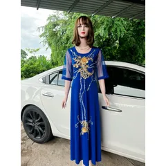 Đầm solen đính kết siêu đẹp Giá 399k Hàng có sẵn giao ngay  Chất liệu solen xịn đẹp, có co giãn dễ mặc Có đủ size