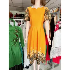 Đầm hoa chân bông Quảng châu cao cấp  Hàng có sẵn giao ngay  Size SML Giá 290k Co giãn dễ mặc  Chất liệu thun cotton