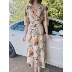 đầm cổ vest dáng dài