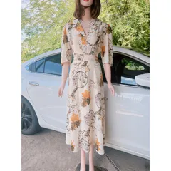 đầm cổ vest dáng dài