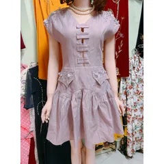 Đầm Cổ V Nơ Đính Cườm Kèm Ảnh Thật, cách điệu tơ ánh đính kết tỉ mỉ hàng thiết kế cao cấp Hàng có sẵn giao ngay  chủ ND