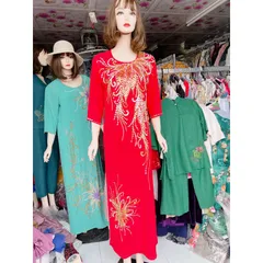 Áo dài đính kết  Size 4XL Hàng có sẵn giao ngay