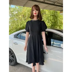 Đầm đen phối ren  Hàng có sẵn giao ngay S Giá 290k Màu đen