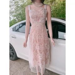 Đầm ren 2 dây chữ siêu đẹp Giá 399k Hàng có sẵn giao ngay Đủ size tới 70kg Mày trắng phối lót kem