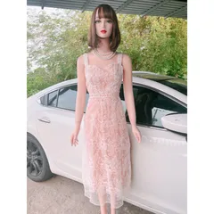 Đầm ren 2 dây chữ siêu đẹp Giá 399k Hàng có sẵn giao ngay Đủ size tới 70kg Mày trắng phối lót kem