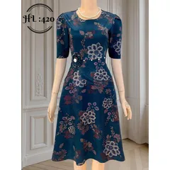 Đầm  họa tiết đẹp! Chất liệu : jean 2za mềm mát  Free size  Giá 330k Hàng coa sẵn giao ngay