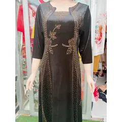Đầm nhung đen ep đá siêu sang Giá 390k Hàng có sẵn giao ngay