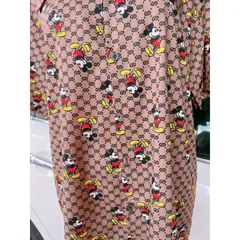 Áo chuột mickey màu nâu Nam nữ đều mặc đẹp Giá 160k Hàng có sẵn giao ngay