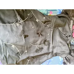 Váy tacta cổ phối đá mix hoa nổi màu đen Giá 390k Hàng có sẵn giao ngay  Eo dưới 76cm