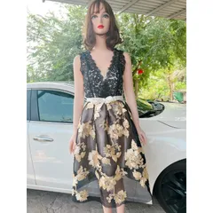 Đầm thiết kế siêu đẹp Giá 290k Hang có sẵn giao ngay