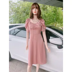 Đầm màu hồng pastel siêu đẹp Giá 290k Hàng có sẵn giao ngay Chất liệu siêu đẹp, mịn, mát