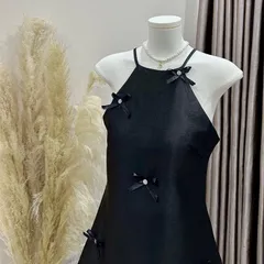 Đầm  DINH NO DI TIEC CHO NU CUC SANG Chất liệu tapta xịn  Màu đen Hàng có sẵn giao ngay M Giá 290k