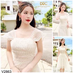 VÁY REN BE TAY CÁNH TIÊN  Hàng cao cấp DVC Giá 330k Hàng có sẵn giao ngay