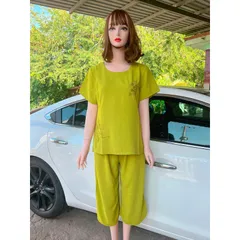 Set bộ thêu siêu đẹp Giá 250k/ cả bộ Hàng có sẵn giao ngay Quần eo chun co giãn dễ mặc