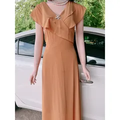 Đầm maxi dáng dài Màu nude Giá 390k Hàng có sẵn giao ngay Đúp lót 2 lớp Chất liệu chiffon cao cấp