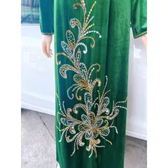 Áo dài nhung đính kết Hàng có sẵn giao ngay 2XL Giá 420k/ áo dài Quần 90k/ cái