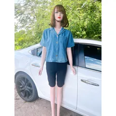 Set áo jean + quần ngố màu đen có 2 túi 2 bên Giá 290k Hàng có sẵn giao ngay