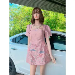 Đầm đính kết siêu đẹp Giá 390k Hàng có sẵn giao ngay