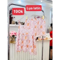 Thế giới đồ mặc nhà, mặc ngủ Chất liệu lụa latin Hàng cao cấp đẹp, mịn, sang Giá trên ảnh