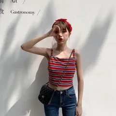 Áo 2 dây co giãn dễ chịu ☘️ Chất liệu: Len tăm ☘️ Kiểu dáng: Croptop Giá 150k