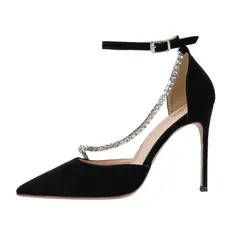 Giày Cao Gót Đính Đá Thời Trang Giá 290k Hàng có sẵn giao ngay Size 39-40