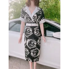 Đầm cổ vest siêu đẹp Giá 320k Hàng có sẵn giao ngay L