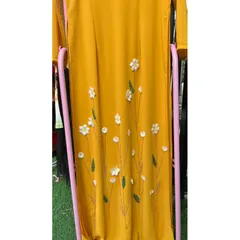 Áo dài chiffon 4 ta thêu đính kết siêu đẹp Giá 390k ( quần 90k/ cái) Hàng có sẵn giao ngay 2XL