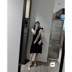Đầm đen phối siêu đẹp Giá 250k Hàng có sẵn giao ngay