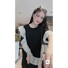 Đầm đen phối siêu đẹp Giá 250k Hàng có sẵn giao ngay