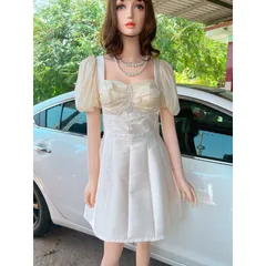 Đầm tapta xịn  Hàng có sẵn giao ngay M Màu kem Giá 299k