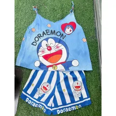 Set áo 2 dây + quần short Đoremon siêu dễ thương  HAng coa sẵn giao ngay Giá 210k