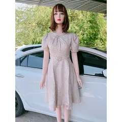 Đầm Gấm Xoè  Chất liệu gấm xốp đúp lót 2 lớp Hàng có sẵn giao ngay S Giá 290k
