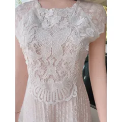 Đầm ren chính chủ MIN Màu trắng ren Hàng ren cao cấp Giá 390k Hang có sẵn giao ngay M