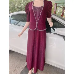 Đầm dạ hội màu hồng đậm Đính kết ngọc siêu đẹp Hàng cao cấp Giá 390k Hàng có sẵn giao ngay