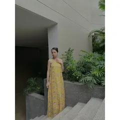Đầm hoa cao cấp Hàng có sẵn giao ngay Giá 290k Dưới 65kg vừa