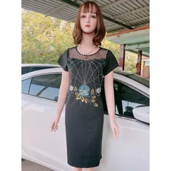 Đầm đính đá siêu đẹp Giá 299k Hàng có sẵn giao ngay Màu đen Đủ size