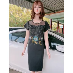 Đầm đính đá siêu đẹp Giá 299k Hàng có sẵn giao ngay Màu đen Đủ size
