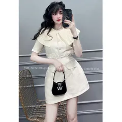 Set áo cách điệu + chân vay tapta Hàng có sẵn giao ngay Giá 390k/ cả set Hàng cao cấp