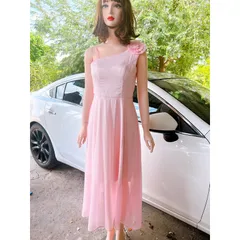 VÁY HỒNG  VAI CỔ HOA  Màu hồng phấn đẹp Giá 350k Hàng có sẵn giao ngay Chất liệu voan tơ đẹp