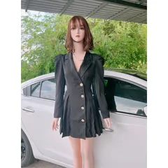 Đầm vest siêu sang , nút siêu đẹp Hàng có sẵn giao ngay Giá 290k Màu đen
