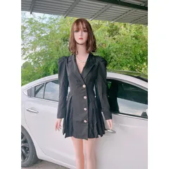 Đầm vest siêu sang , nút siêu đẹp Hàng có sẵn giao ngay Giá 290k Màu đen