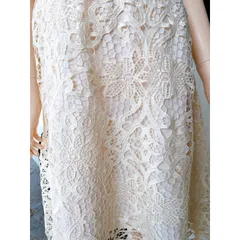 Đầm ren trắng kem Giá 390k Hàng có sẵn giao ngay XL Chất liệu ren cao cấp