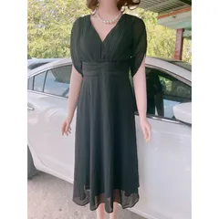 Đầm dang dài cách điệu siêu đẹp Giá 320k Hàng có sẵn giao ngay XL Màu đen Tay có đính hạt