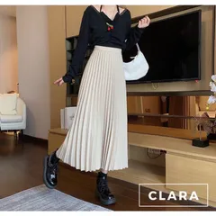 Chân váy xếp ly chữ A dáng dài công sở, đi chơi, đi học hàng cao cấp Giá 220k Hàng cao cấp Màu kem